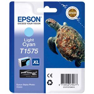 Epson T1575 inkt cartridge licht cyaan hoge capaciteit (origineel)