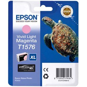 Epson T1576 inkt cartridge vivid licht magenta hoge capaciteit (origineel)