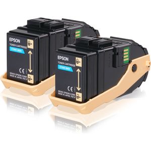 Epson S050608 Toner - 2x Cyan - Multipack