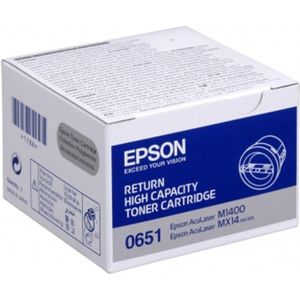 Epson S050651 toner cartridge zwart hoge capaciteit (origineel)