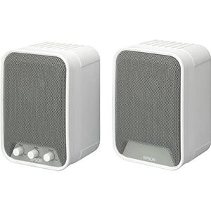 Speaker - Wit - 2.0 Audio Output - Ingebouwde Versterker