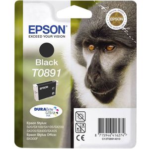 Epson Monkey T0891 inktcartridge 1 stuk(s) Origineel Zwart