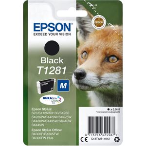 Epson Fox T1281 inktcartridge 1 stuk(s) Origineel Zwart