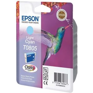 Epson T0805 inktcartridge licht cyaan (origineel)