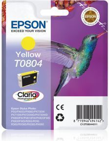 Epson Hummingbird Singlepack Yellow T0804 Claria Photographic Ink