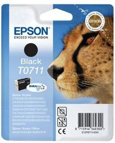 Epson Cheetah T0711 inktcartridge 1 stuk(s) Origineel Zwart