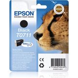 Epson Cheetah T0711 inktcartridge 1 stuk(s) Origineel Zwart