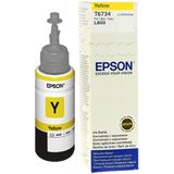 Epson T6734 inktfles geel (origineel)