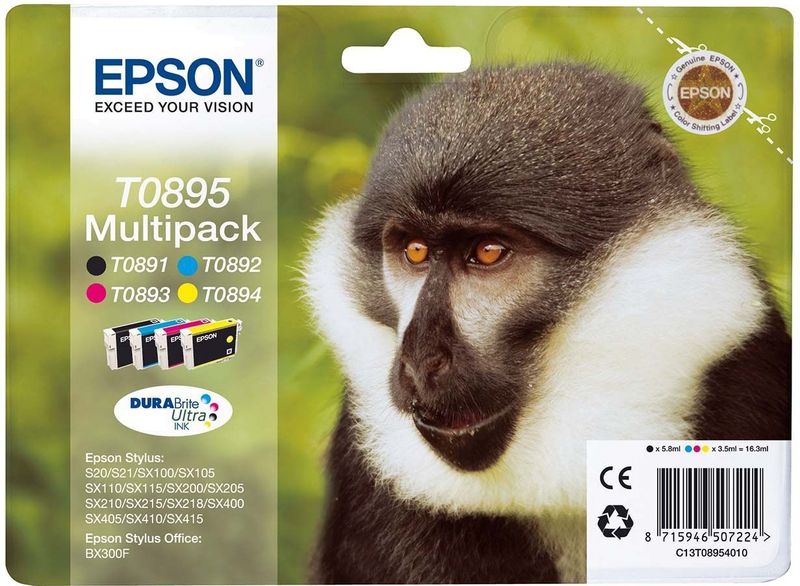 Epson Inktcartridge T0895 4-kleuren Multipack