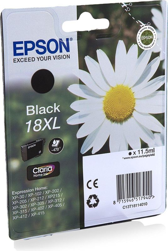 Epson Daisy C13T18114020 inktcartridge 1 stuk(s) Origineel Hoog (XL) rendement Zwart