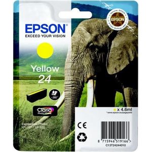 Epson - 24 (Elephant) - Gele Inkt - Geschikt Voor Diverse Epson Printers