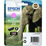 Epson - 24 (Elephant) Light Magenta - Inktcartridge - Licht Magenta - 360 Pagina's