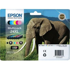 Inktpatroon Epson 24XL (T2438) multipack 6 kleuren hoge capaciteit (origineel)