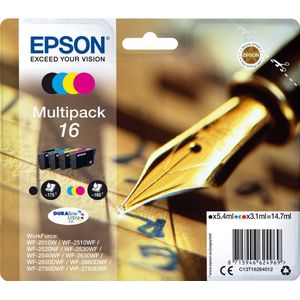 Epson Pen and crossword 16 inktcartridge 1 stuk(s) Origineel Normaal rendement Zwart, Cyaan, Magenta, Geel