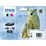 Epson 26XL Multipack (MHD 2017) zwart en kleur (C13T26364010) - Inktcartridge - Origineel Hoge Capaciteit