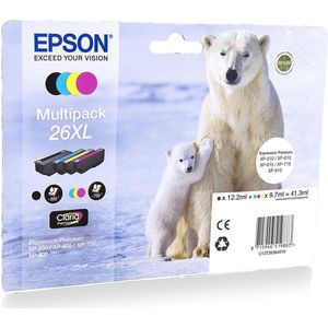 Epson Polar bear C13T26364010 inktcartridge 1 stuk(s) Origineel Zwart, Cyaan, Magenta, Geel