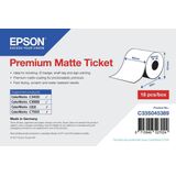 Epson C33S045389 premium matte doorlopende ticket-rol 80 mm x 50 m (origineel)