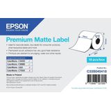 Epson C33S045418 premium matte doorlopende labelrol 76 mm x 35 m (origineel)