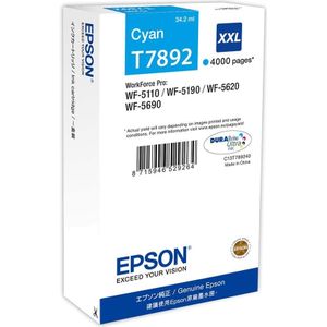 Epson T7892 (MHD sep-21) cyaan (C13T78924010) - Inktcartridge - Origineel XXL
