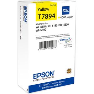 Epson T7894 inktcartridge 1 stuk(s) Origineel Extra (Super) hoog rendement Geel