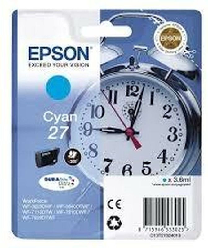 Epson Alarm clock 27 DURABrite Ultra inktcartridge 1 stuk(s) Origineel Cyaan