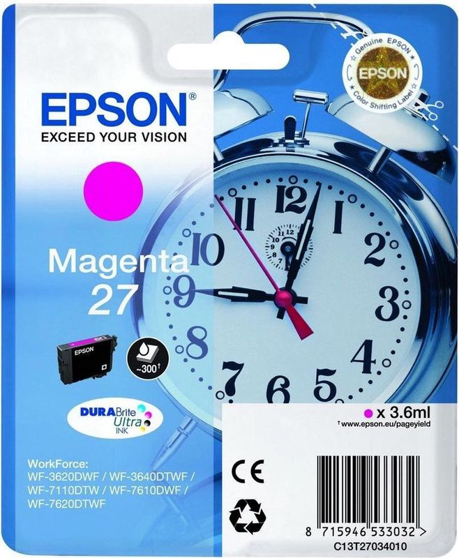 Epson 27 - Inktcartridge - Magenta - Originele Inktcartridge