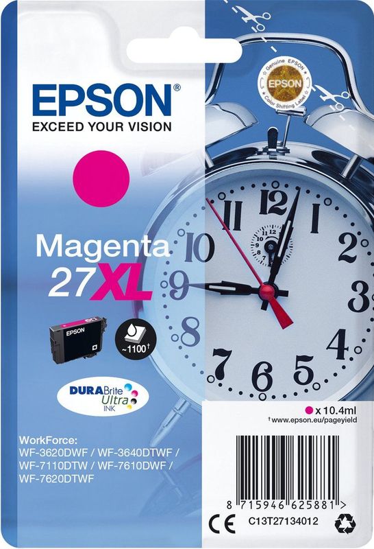 Epson Alarm clock C13T27134012 inktcartridge 1 stuk(s) Origineel Hoog (XL) rendement