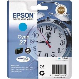 Epson - 27 (T2702) Inktcartridge - Cyaan - 3,6 ml - Origineel