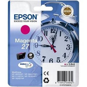 Epson Alarm clock 27 DURABrite Ultra inktcartridge 1 stuk(s) Origineel Magenta