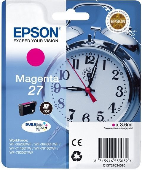 Epson 27 (T2703) inktcartridge magenta (origineel)