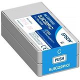 Epson SJIC22P(C): Ink cartridge for ColorWorks C3500 (Cyan)