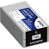Epson SJIC22P(K) inktcartridge zwart (origineel)