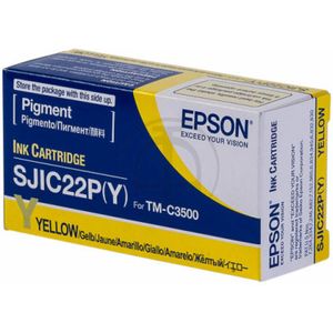 Epson SJIC22P(Y): Ink cartridge for ColorWorks C3500 (yellow)