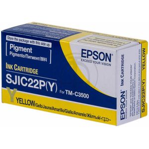 Epson SJIC22P(Y) inktcartridge geel (origineel)