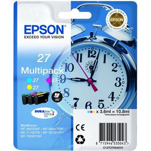 Inktpatroon Epson 27 (T2705) multipack 3 kleuren (origineel)