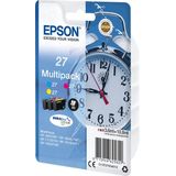 Epson Alarm clock 27 DURABrite Ultra Multi-pack inktcartridge 1 stuk(s) Origineel Cyaan, Magenta, Geel