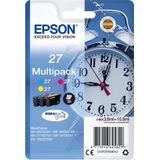 Epson Alarm clock 27 DURABrite Ultra Multi-pack inktcartridge 1 stuk(s) Origineel Cyaan, Magenta, Geel
