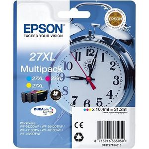 Epson 27XL (T2715) multipack 3 kleuren Inktcartridge (origineel)