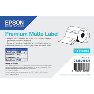 Epson C33S045531 premium matte label 102 x 51 mm (origineel)