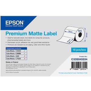 Epson C33S045534 etiketten, 76 mm x 51 mm