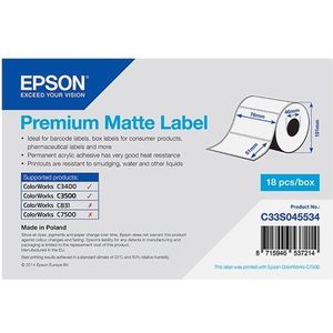 Epson C33S045534 premium matte label 76 x 51 mm (origineel)