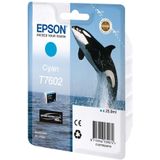 Epson T7602 inktcartridge cyaan (origineel)