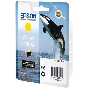 Epson Ink Cart/T7604 Yellow - Inkt
