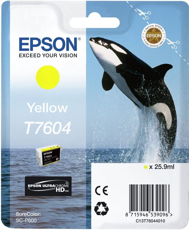 Epson T7604 inktcartridge 1 stuk(s) Origineel