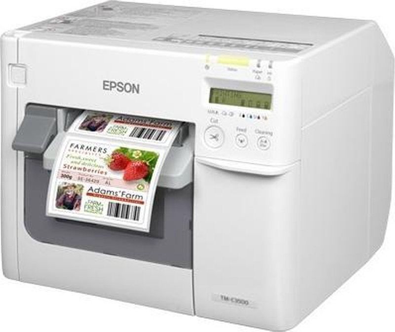 Epson TM-C3500 labelprinter Inkjet Kleur 720 x 360 DPI 103 mm/sec Bedraad Ethernet LAN