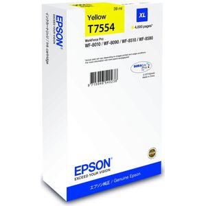 Epson T7554 inktcartridge geel hoge capaciteit (origineel)