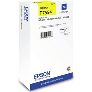 Epson T7554 inktcartridge 1 stuk(s) Origineel Hoog (XL) rendement Geel