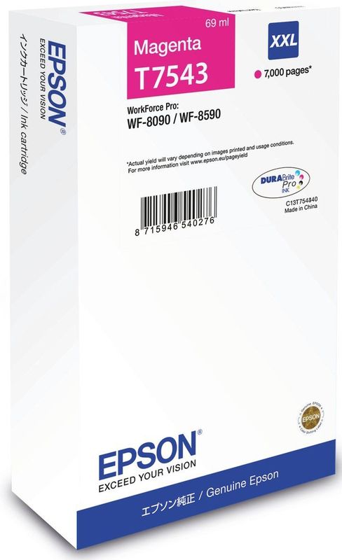 Epson Inktcartridge T7543 Magenta Extra hoge capaciteit