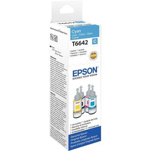 Epson T6642 EcoTank Cyan ink bottle