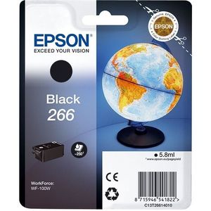 Epson T266 inktcartridge zwart (origineel)